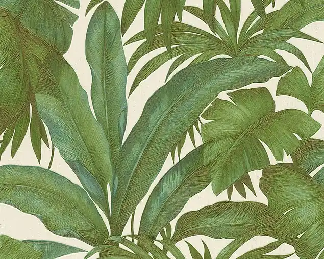 Versace wallpaper Versace 2 Giungla in Beige Verde Metalizzato