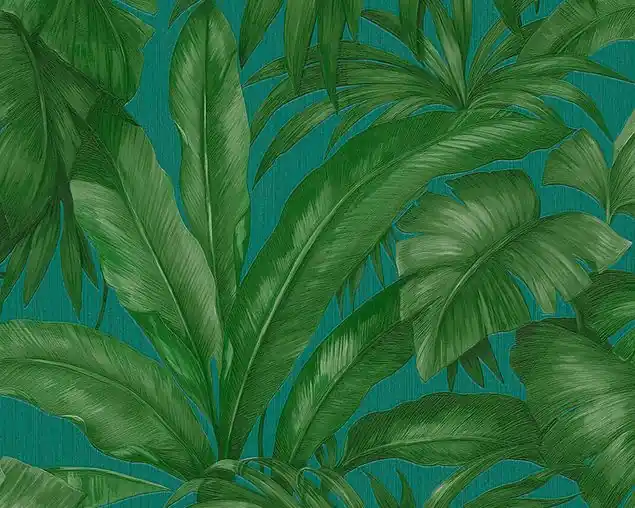 Versace wallpaper Versace 2 Giungla in Blu Verde